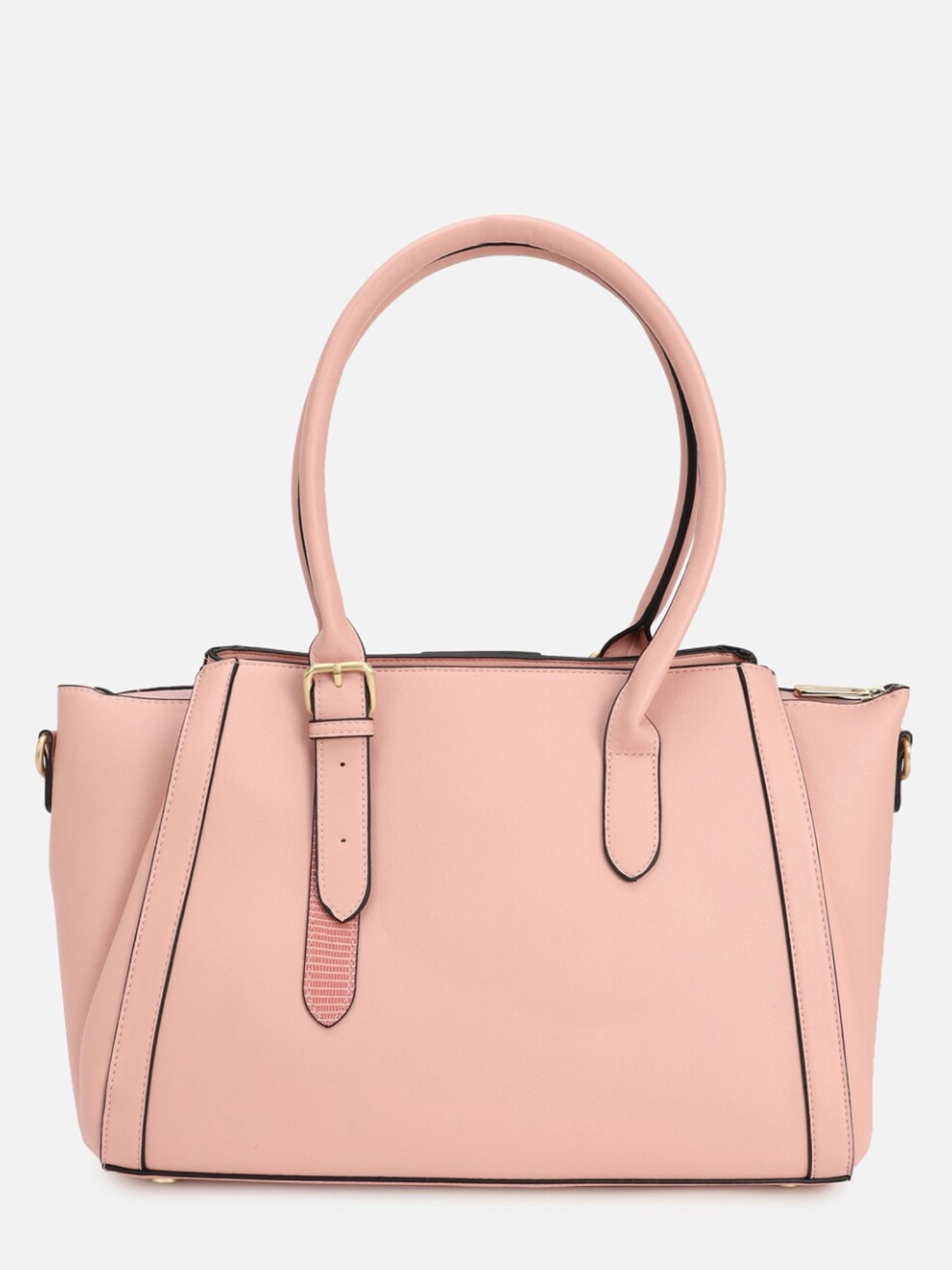 Van Heusen Pink PU Solid Shoulder Handbag