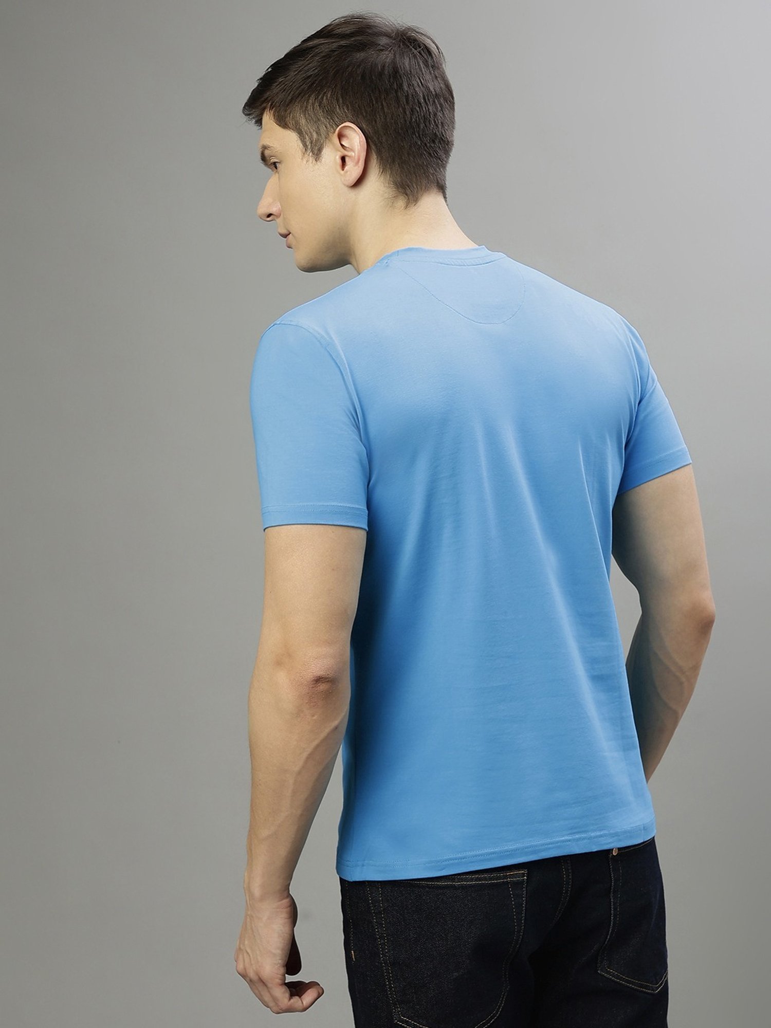 Iconic Men Typography Regular Fit Cotton T-shirt