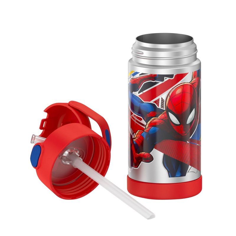 Disney Spider-Man 22oz Plastic Flip Top Tumbler with Strap Red