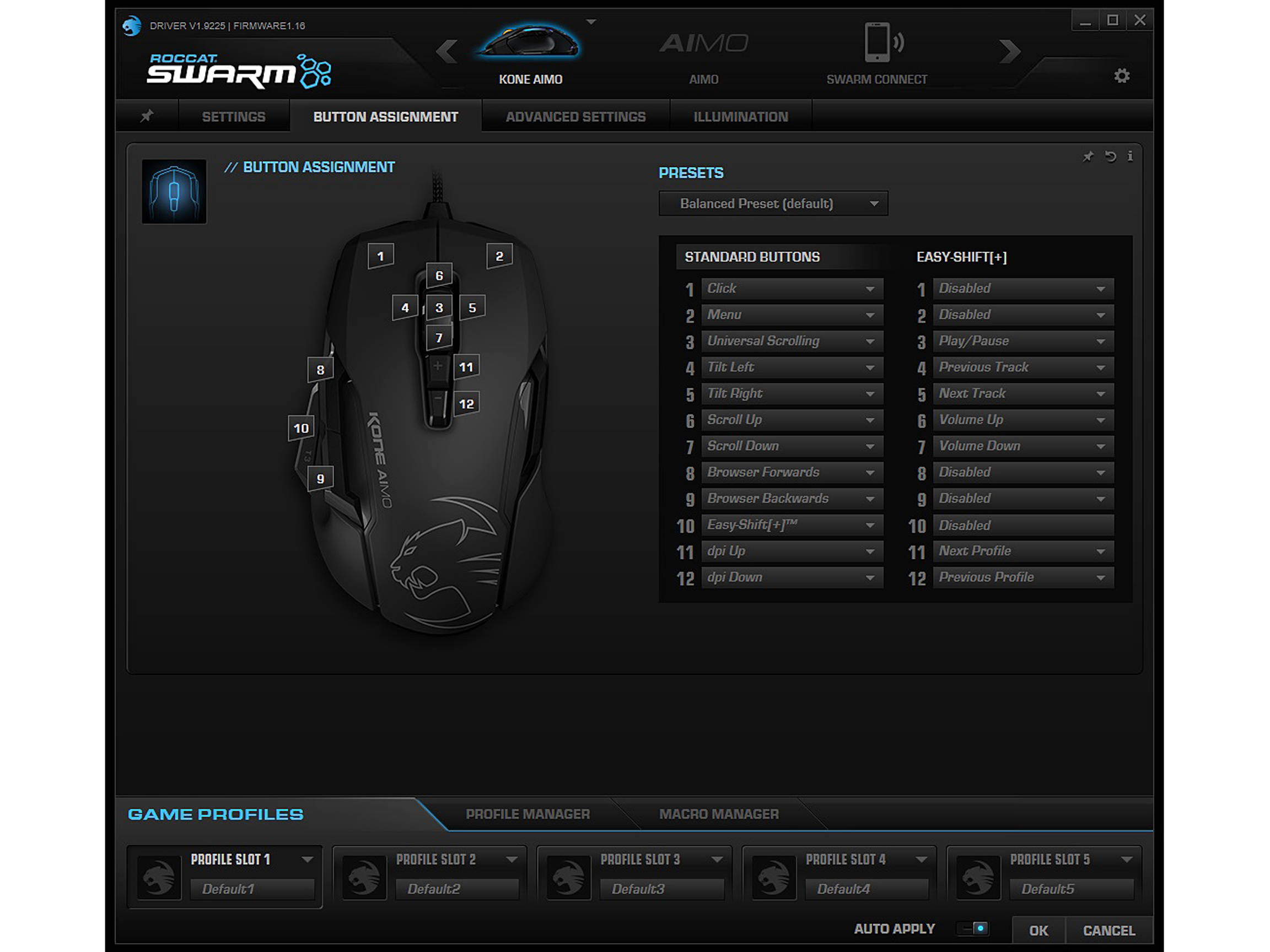 ROCCAT Kone AIMO ROC-11-815-WE White Wired Optical Gaming Mouse