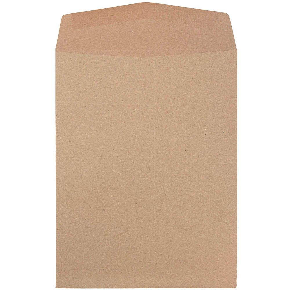 JAM PAPER 9 x 12 Open End Catalog Premium Envelopes - Brown Kraft Paper Bag - 10/Pack