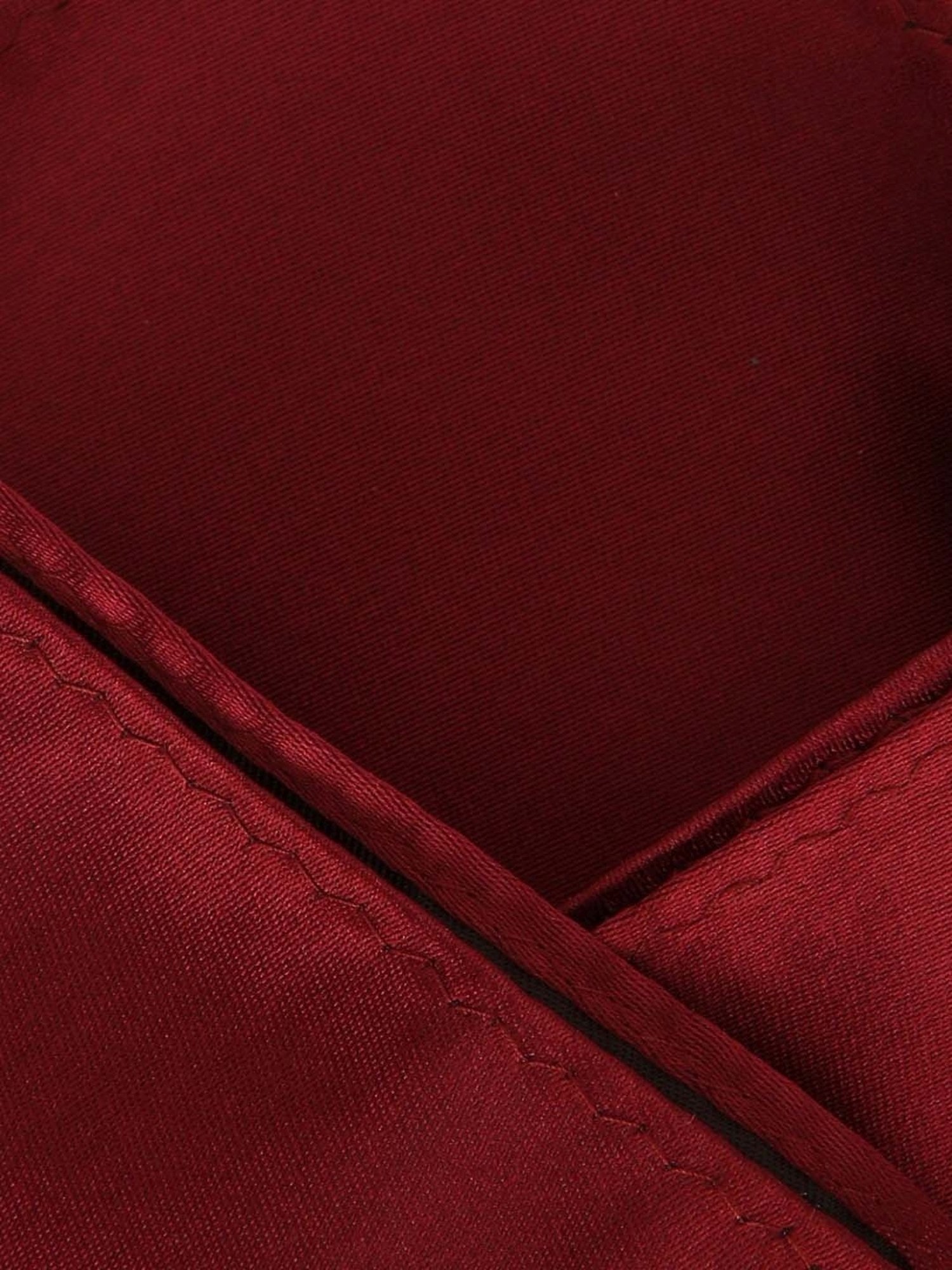 Van Heusen Maroon Solid Pocket Square