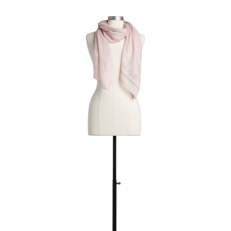 DEMDACO Dear You Scarf - My Love pink
