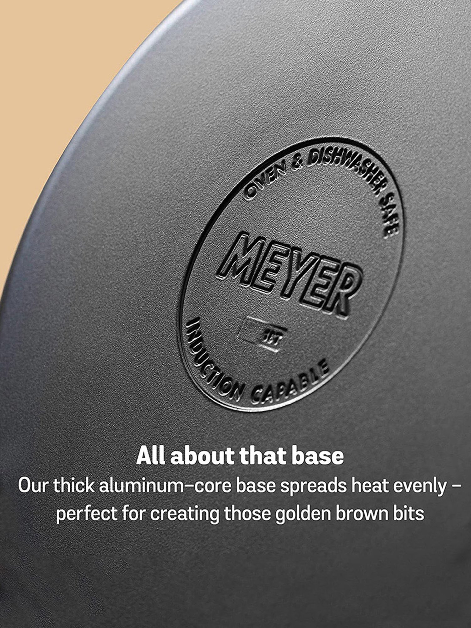 Meyer Accent Series Stainless Steel Stockpot, 6.5 Litres, Matte Black