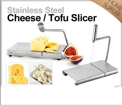 Replacement Stainless Steel Cheese Tofu Cake Wire Slicer Cutter & Serving Board