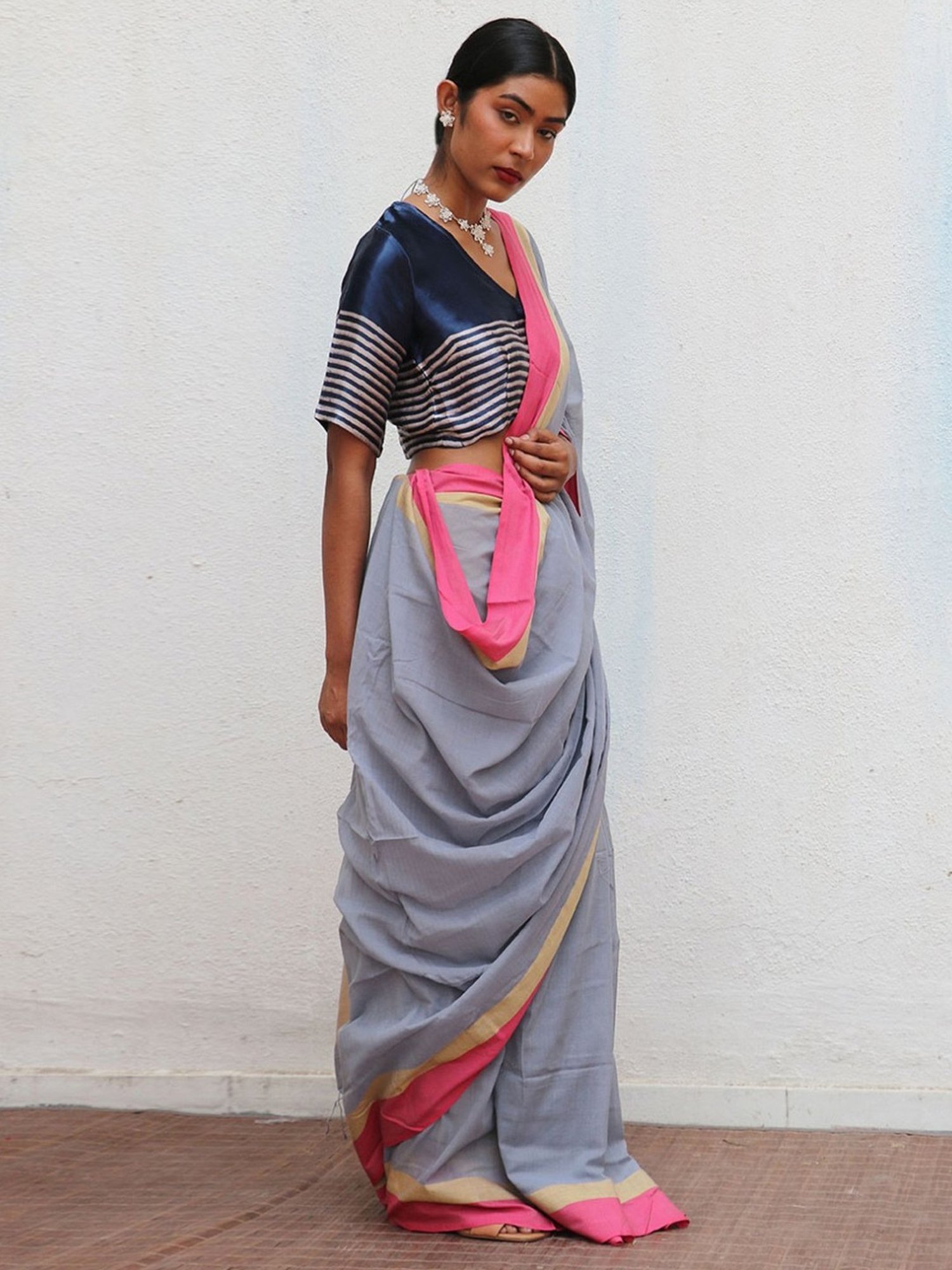 Chidiyaa Multicolor Holika Fiza Handwoven Cotton Saree