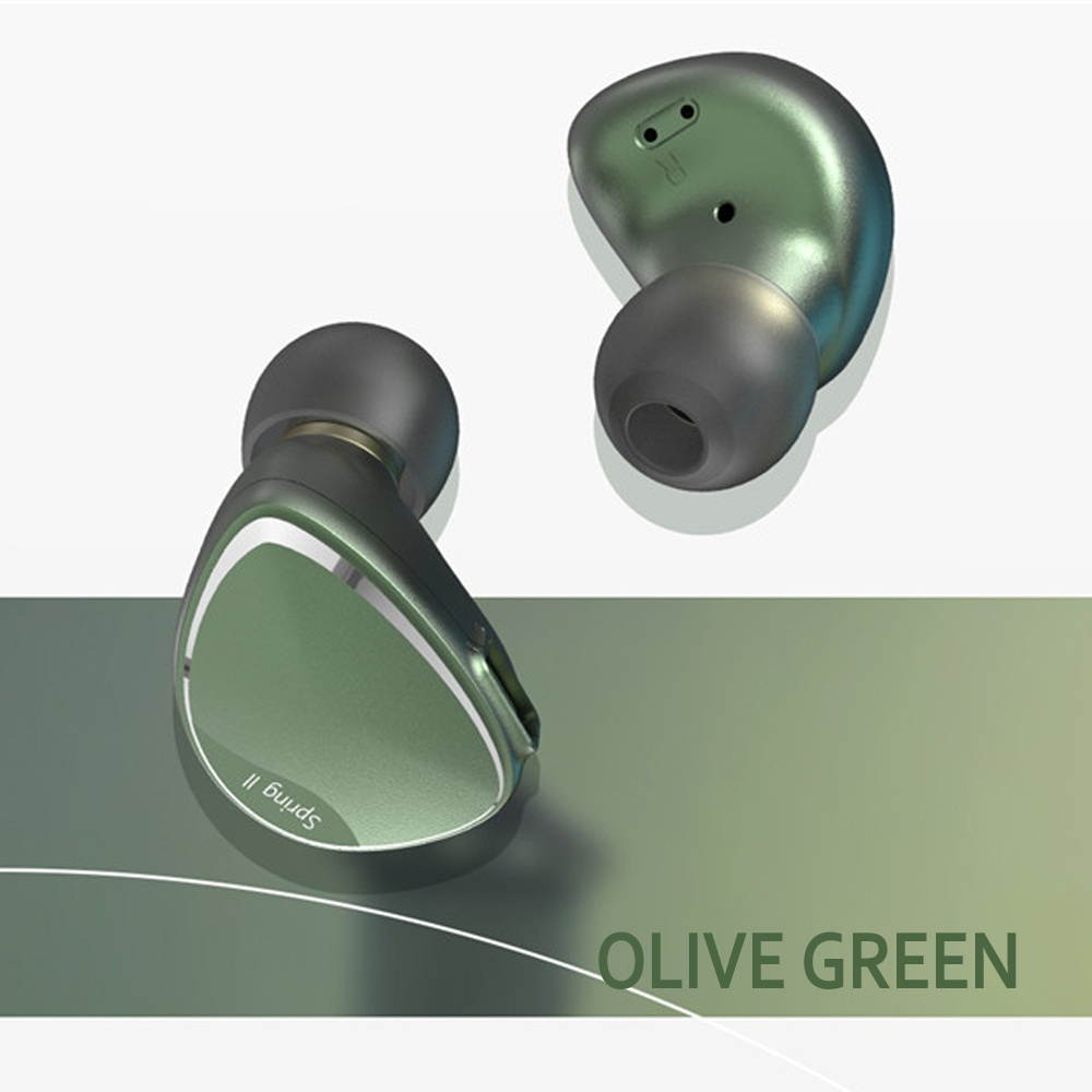 BQEYZ Spring 2 In Ear Monitor Stereo HiFi Headphones Hybrid BA Dynamic Driver Piezoelectric Headset Detachable Earphone Cable with Carrying Case