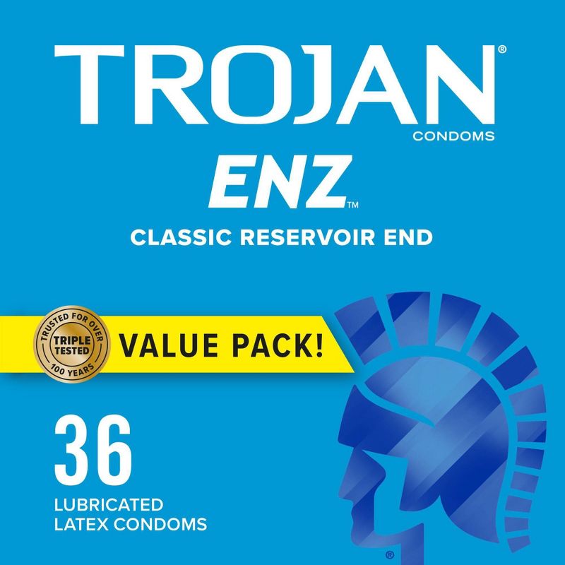 Trojan ENZ Lubricated Condoms - 36ct