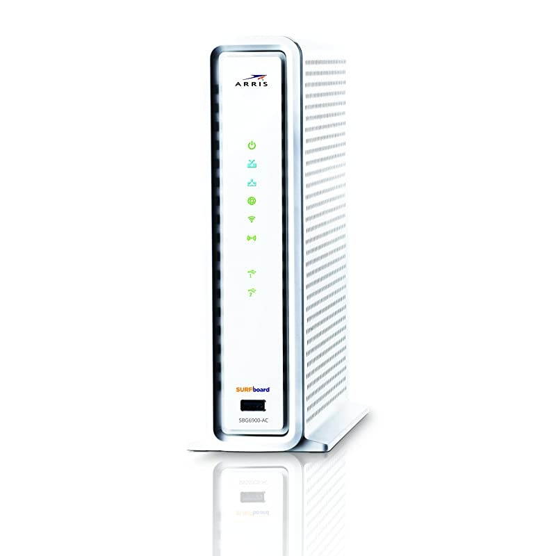 SURFboard SBG6900AC Docsis 3.0 16x4 Cable Modem/ Wi-Fi AC1900 Router - Retail Packaging - White