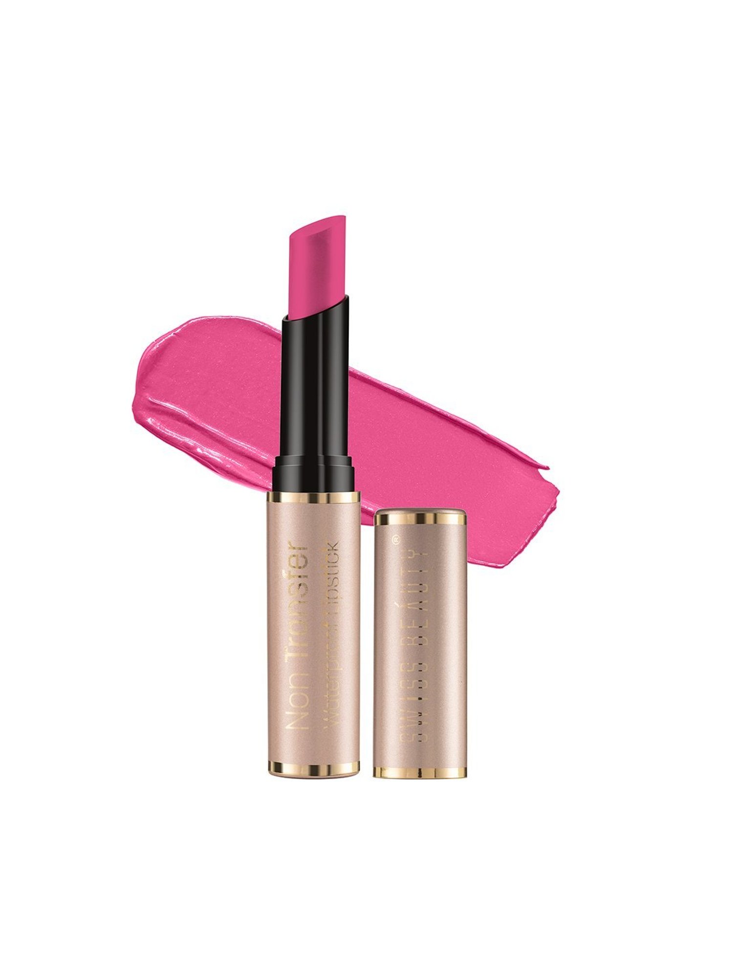 SWISS BEAUTY Non-Transfer & Waterproof Lipstick Fuchsia Magenta - 3 gm