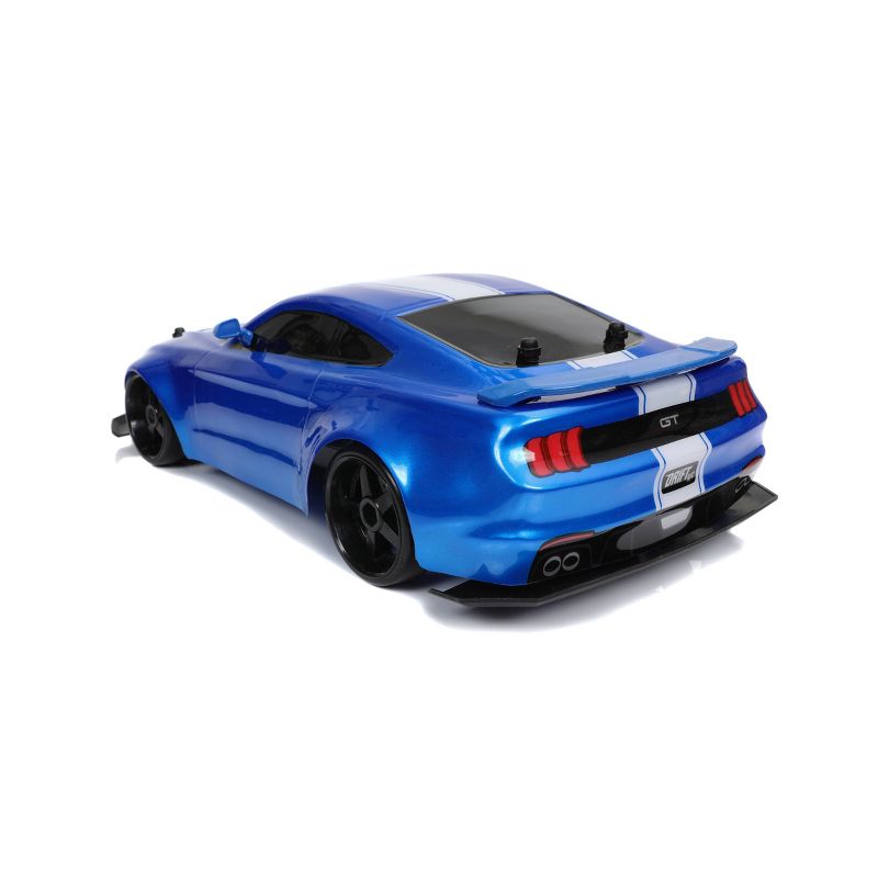 Fast & Furious Elite Drift RC Jakob's Ford Mustang GT Remote Control Vehicle 1:10 Scale-  Blue