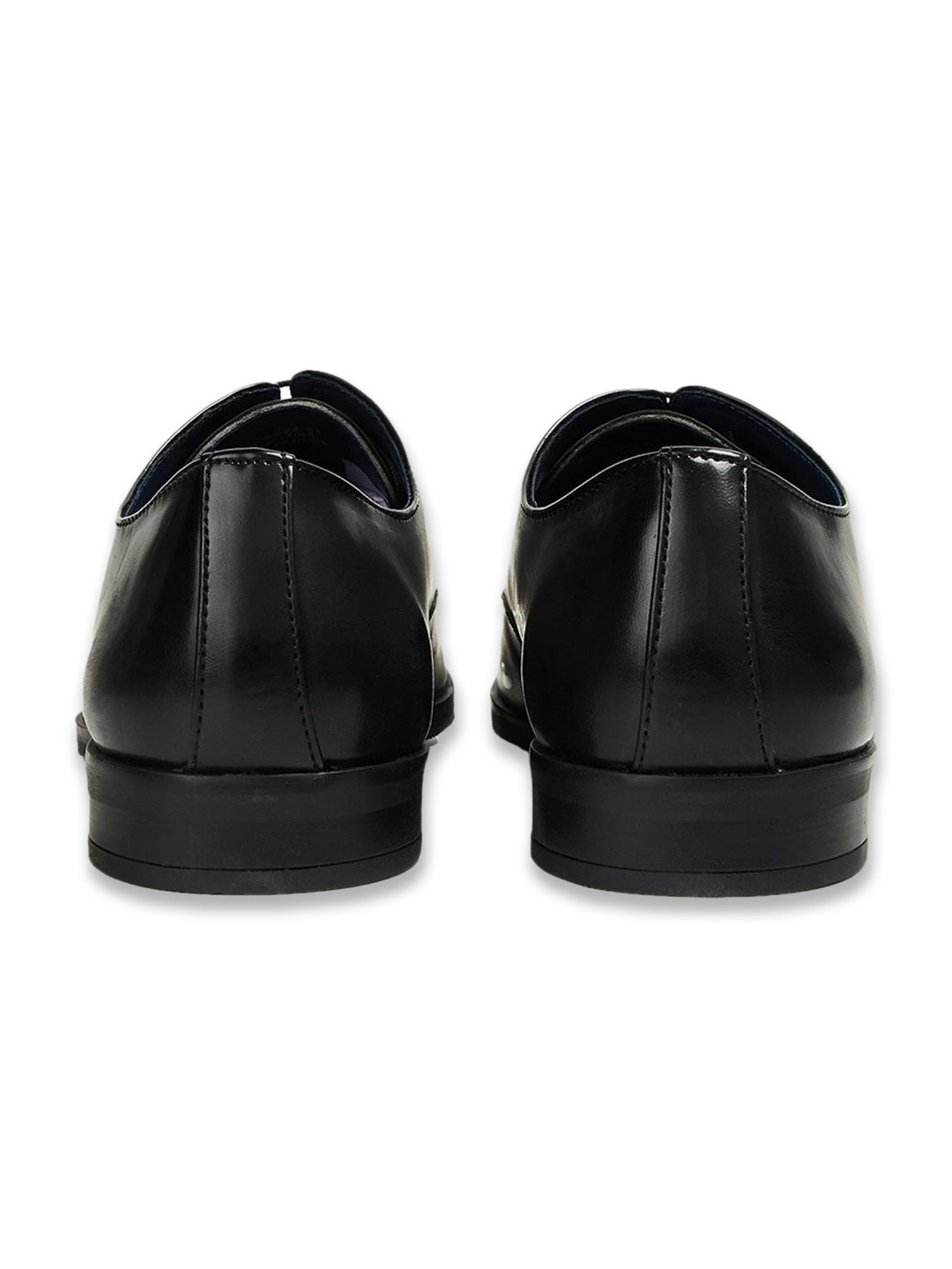 Code by Lifestyle Men's Black Derby Shoes