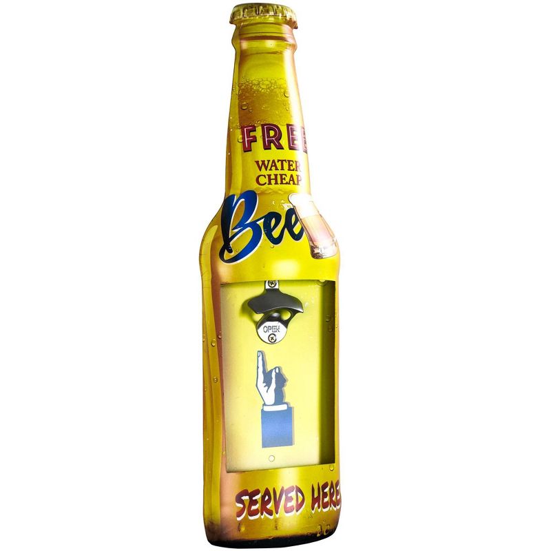 Free Beer Bottle Opener and Cap Catcher Yellow - Crystal Art Gallery