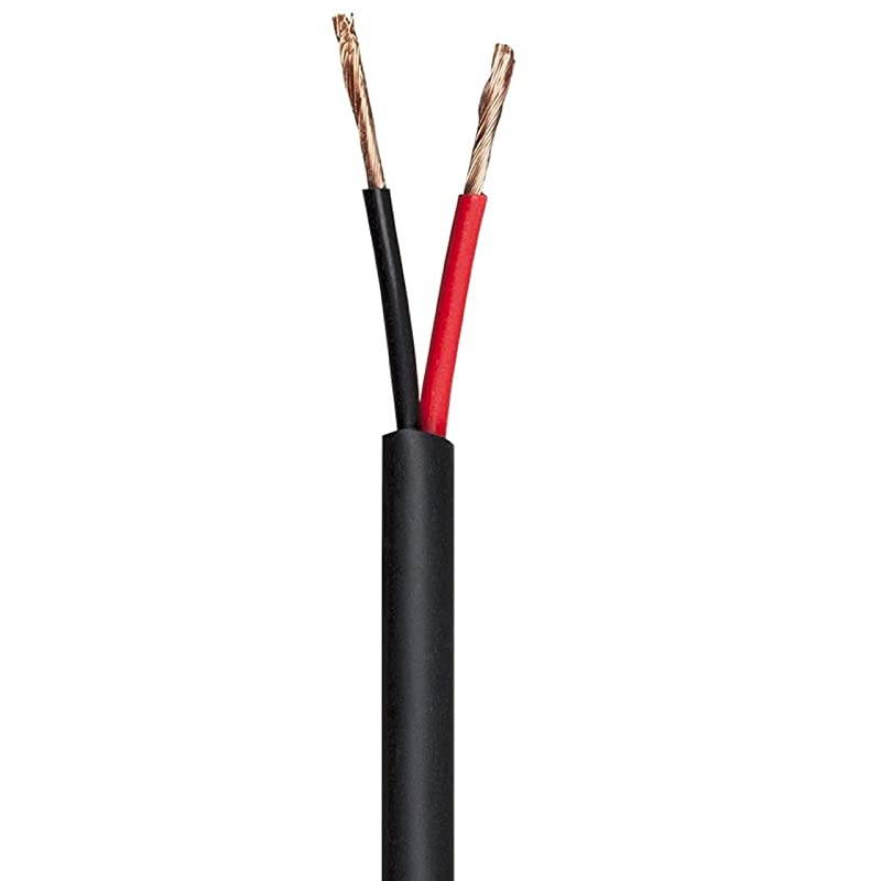 113732 Nimbus Series 18 Gauge AWG 2 Conductor CMPRated Speaker WireCable 500ft UL Plenum Rated 100 Pure Bare Copper with Color Coded Conductors