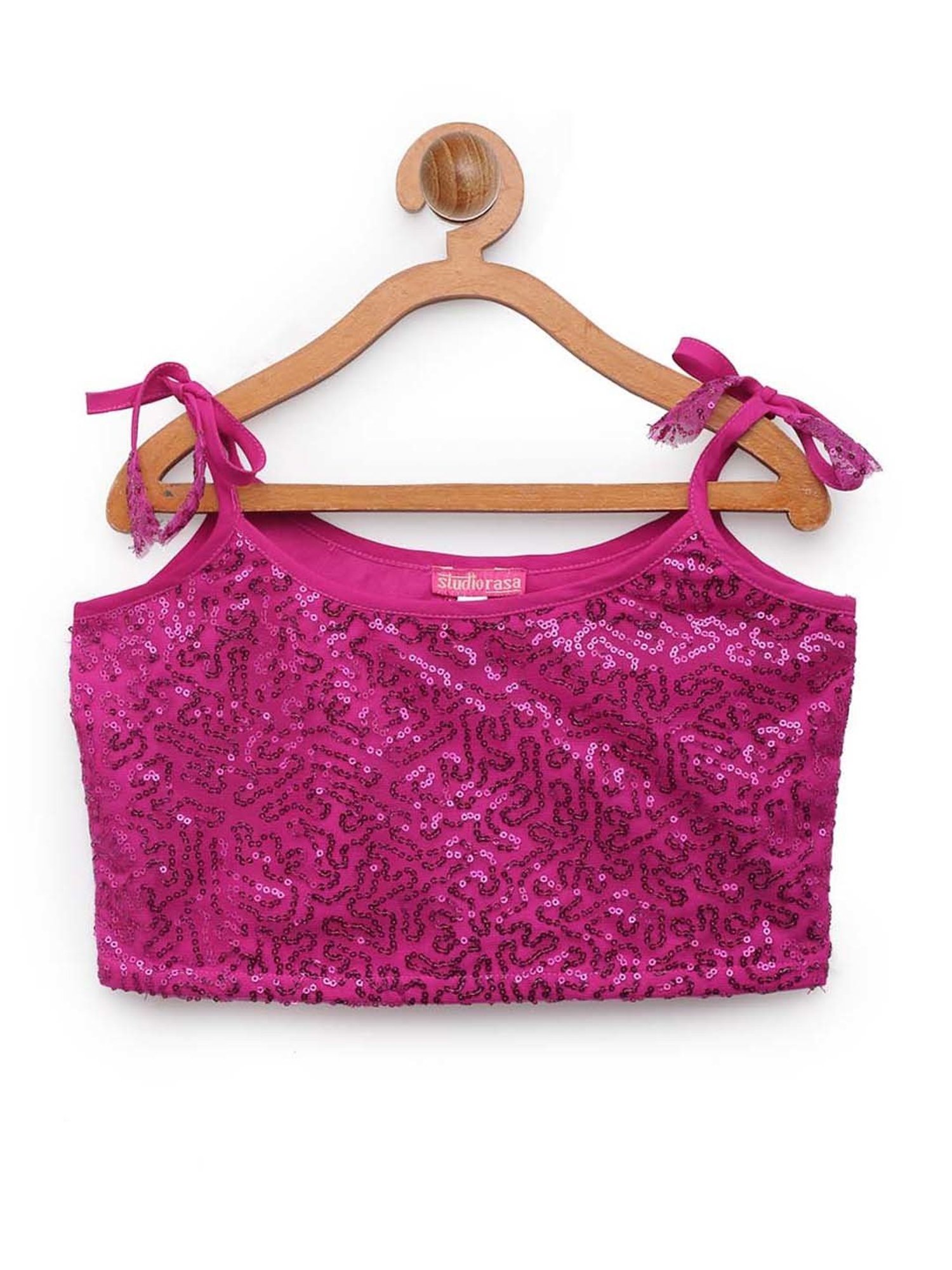 studiorasa Kids Pink Embellished Top