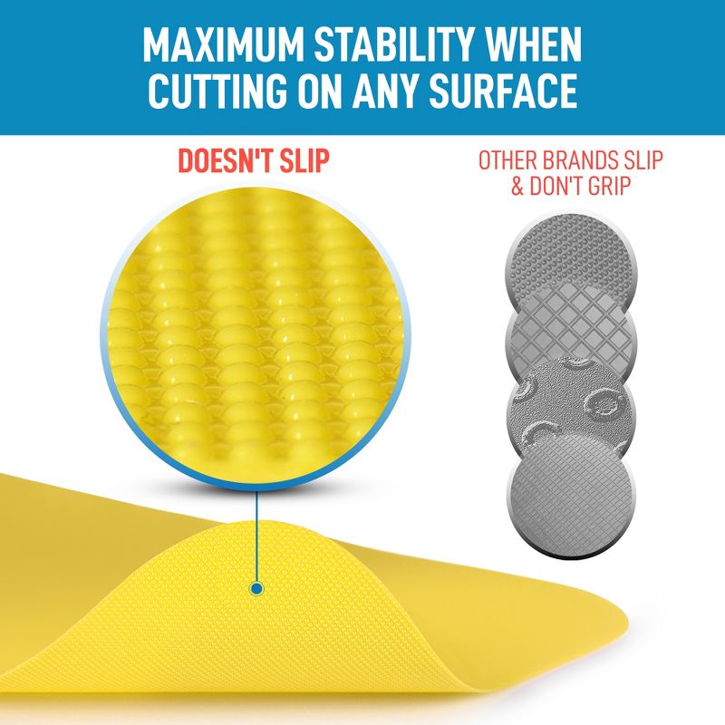 Zulay Kitchen Extra Thick Flexible Cutting Board Mats