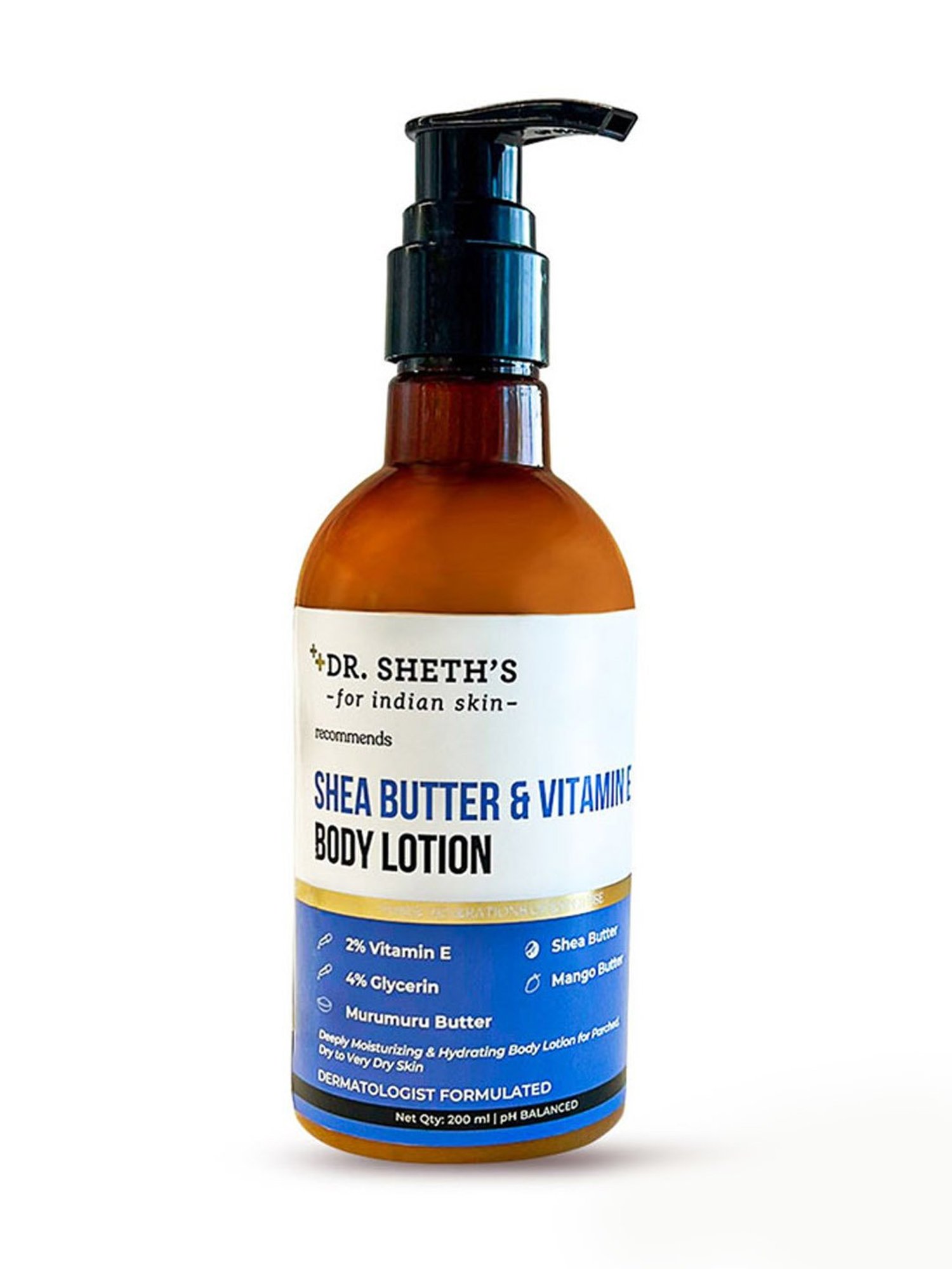 Dr. Sheth's Shea Butter & Vitamin E Body Lotion - 200 ml