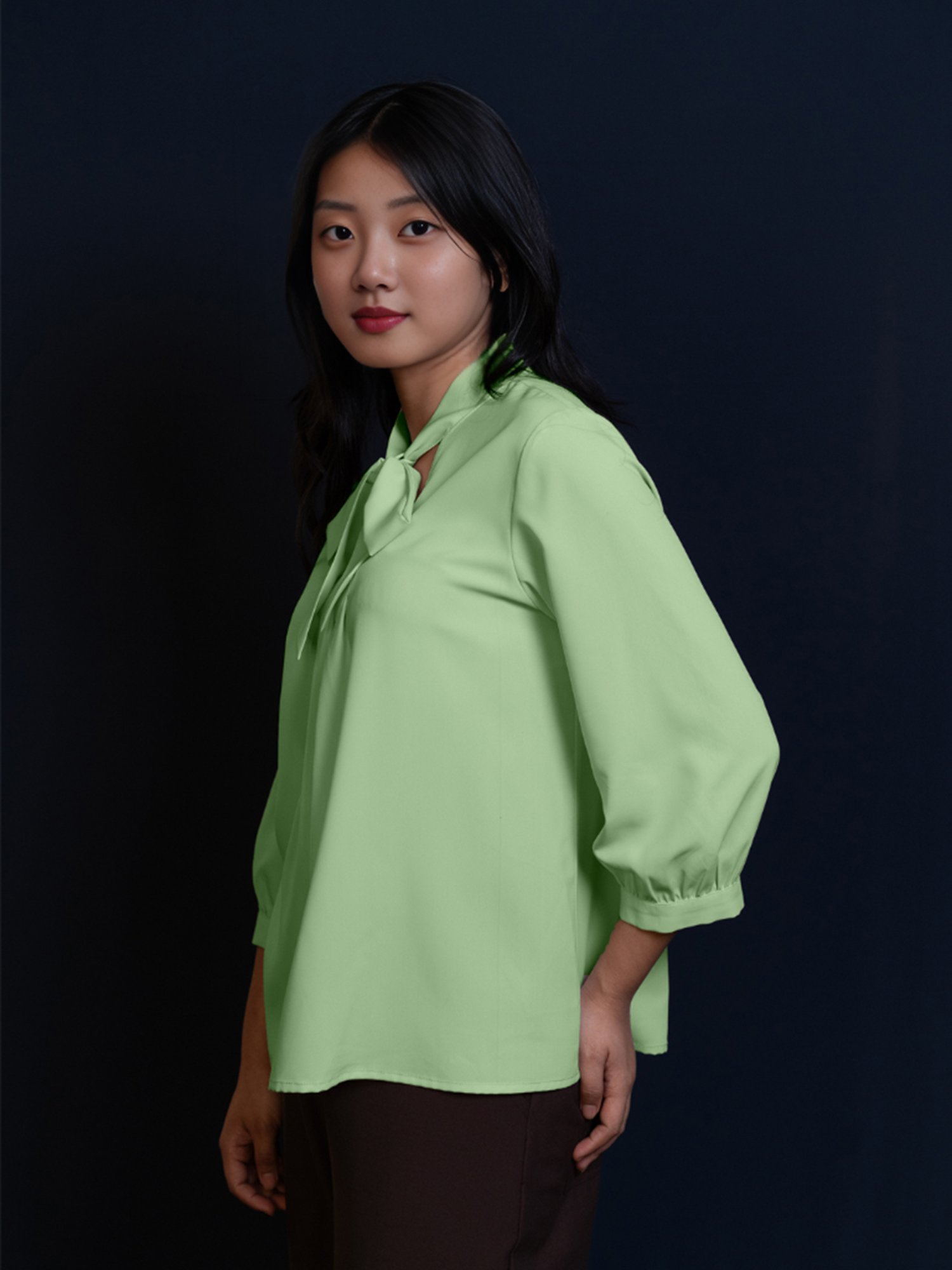 Zink London Mint Green Regular Fit Top