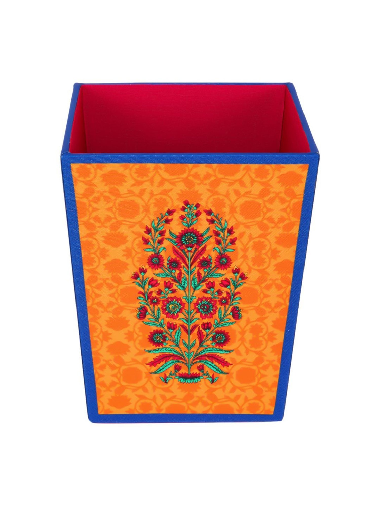 SEJ by Nisha Gupta Mustard Wooden Open Dry Bin - 11.5 Litres