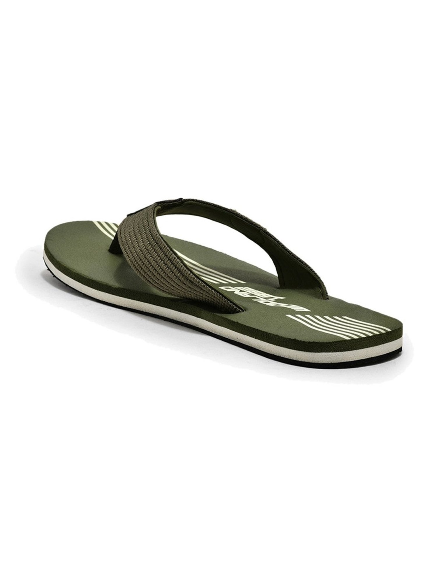 Woodland Men's Olive Flip Flops