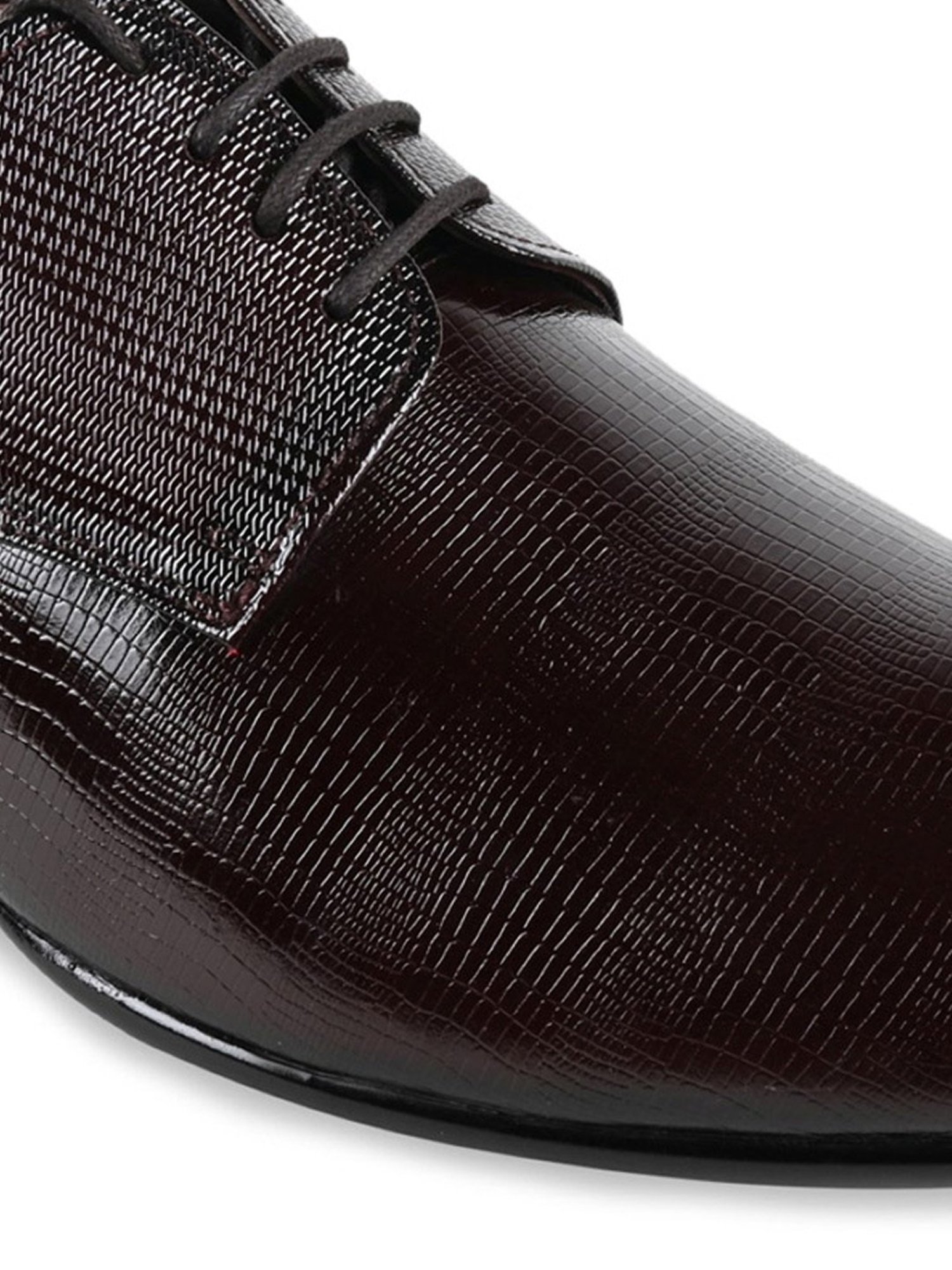 Regal Men's Maroon Derby Shoes