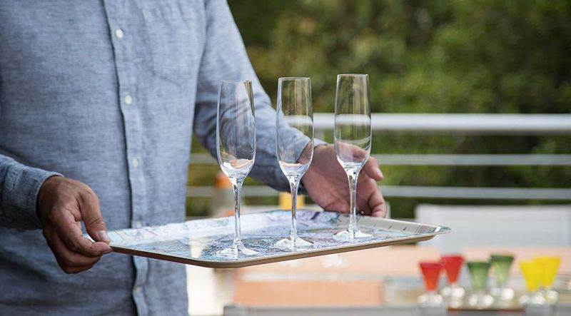 Trays4Us San Francisco Illustrated Map Birch Wood Veneer 16x12 inches (Large) TV/Serving Map Tray - 100+ Different Designs