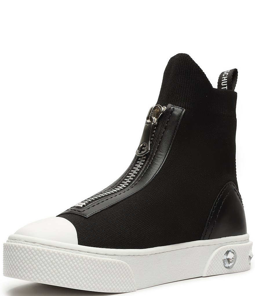 Schutz Myrnna High Top Zip Front Sneakers