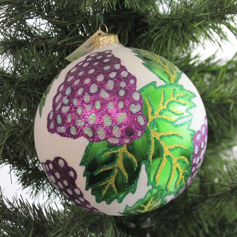 Larry Fraga Grapevine Ornament Jumbo Ball Grape Wine  -  Tree Ornaments