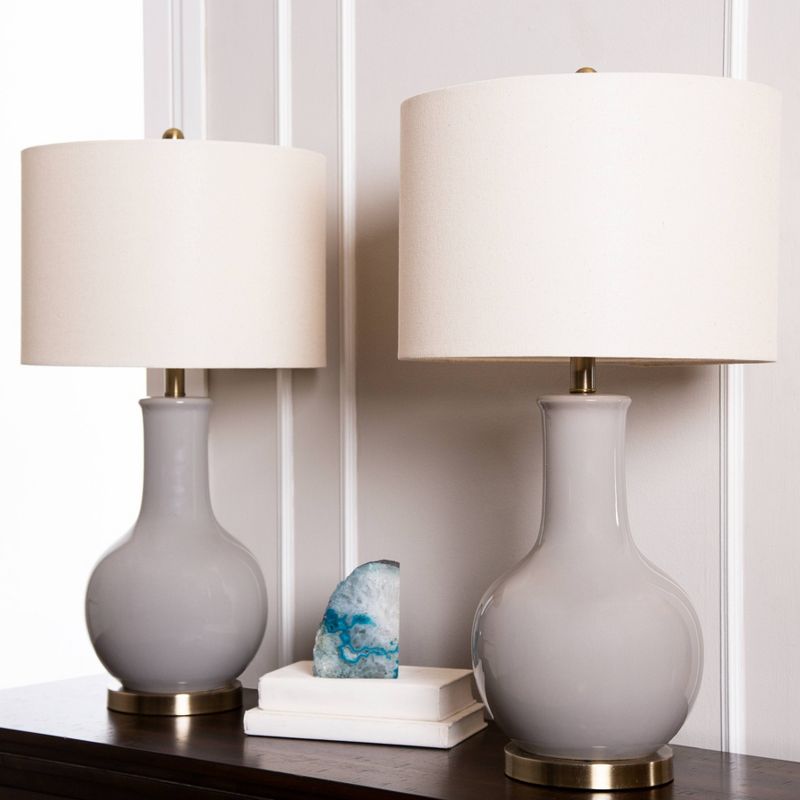 Maybury Ceramic Table Lamp Gray  - Abbyson Living