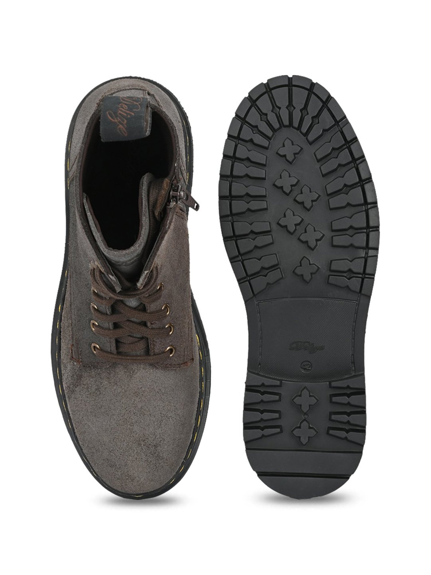 Delize Men's Brown Derby Boots