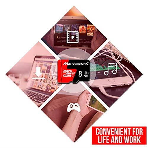 AFANG Micro SD Card 8GB U1 Red and Black TF (Micro SD) Memory Card