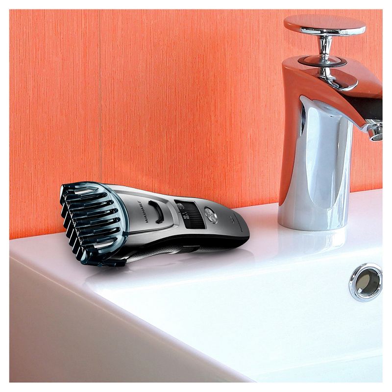 Panasonic Men's All-in-One Rechargeable Facial Beard Trimmer and Total Body Hair Groomer - ES-GB80-S