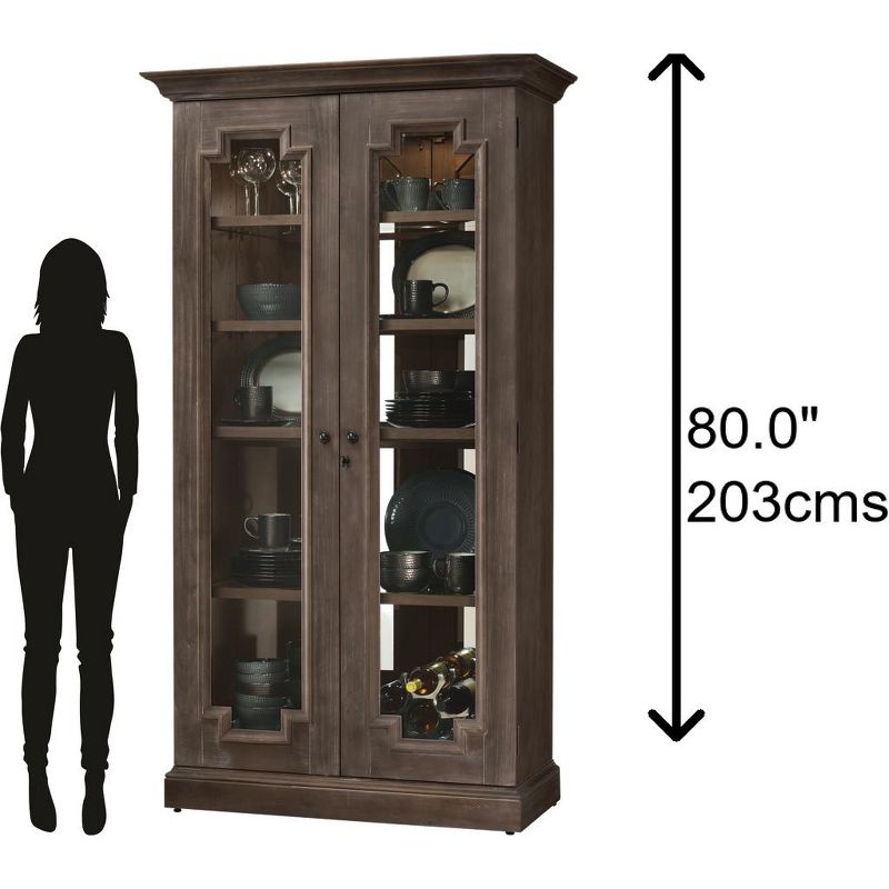 Kolczak Boho Handcrafted Mango Wood 2 Door Cabinet Light Gray - Christopher Knight Home