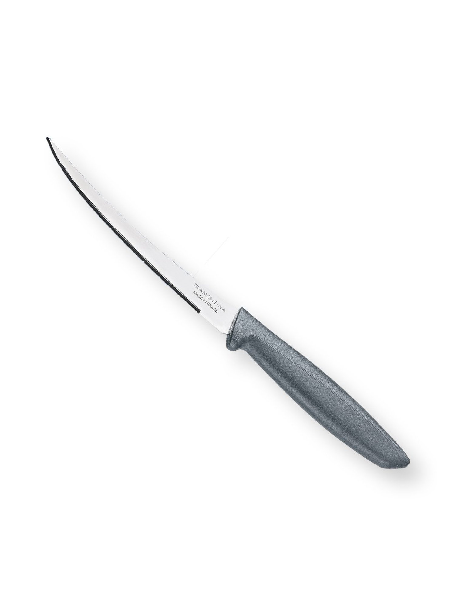Tramontina Plenus Stainless Steel Tomato Knife 12cm/4.7" Grey serrated Edge Kitchen Knife