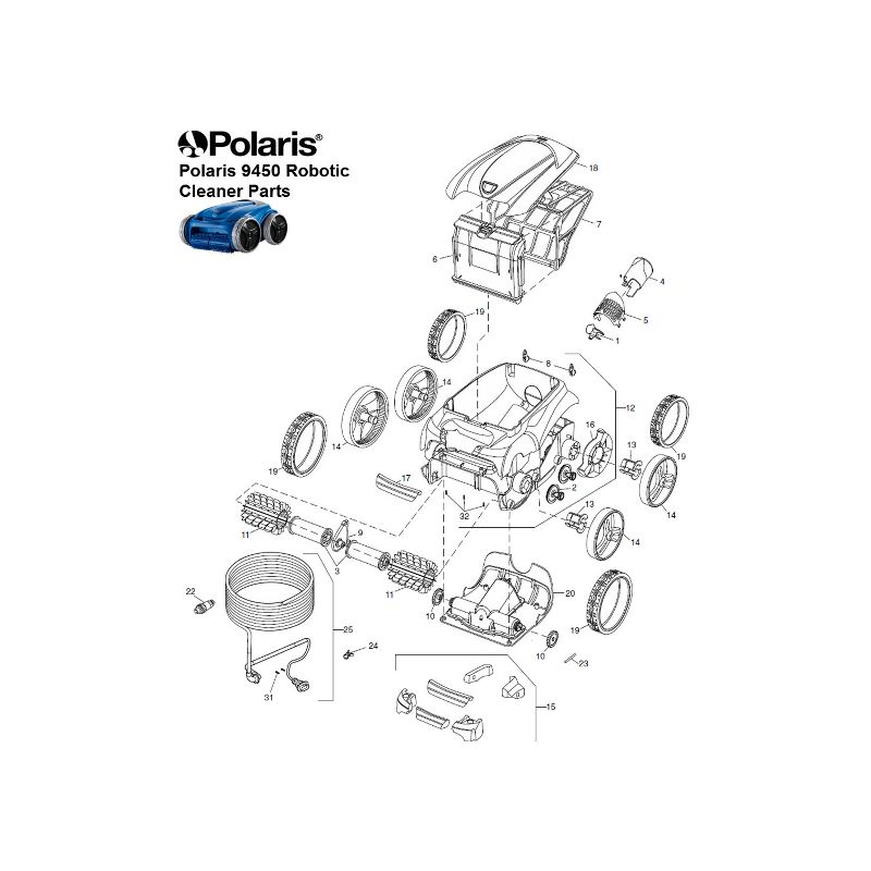 Zodiac R0564700 Pool Control Unit Complete Replacement Part for Polaris 9400 and 9450 Sport Cleaner