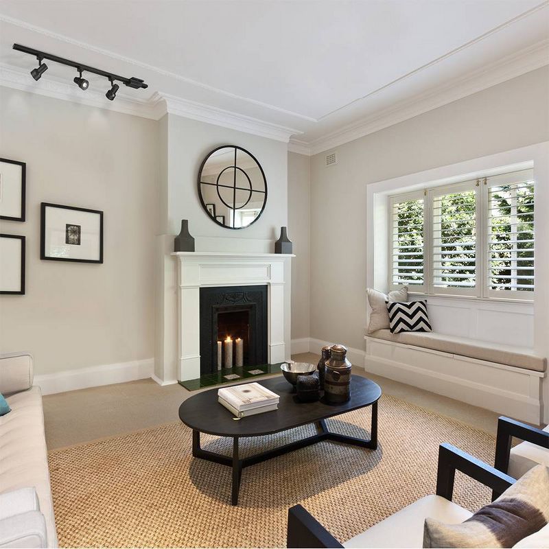 6.5" LED 3-Light Step Linear Track Pendant Black - Cresswell Lighting