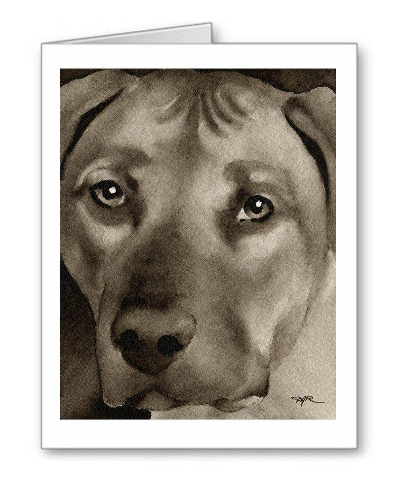 Rhodesian Ridgeback - Set of 10 Dog Note Cards With Envelopes