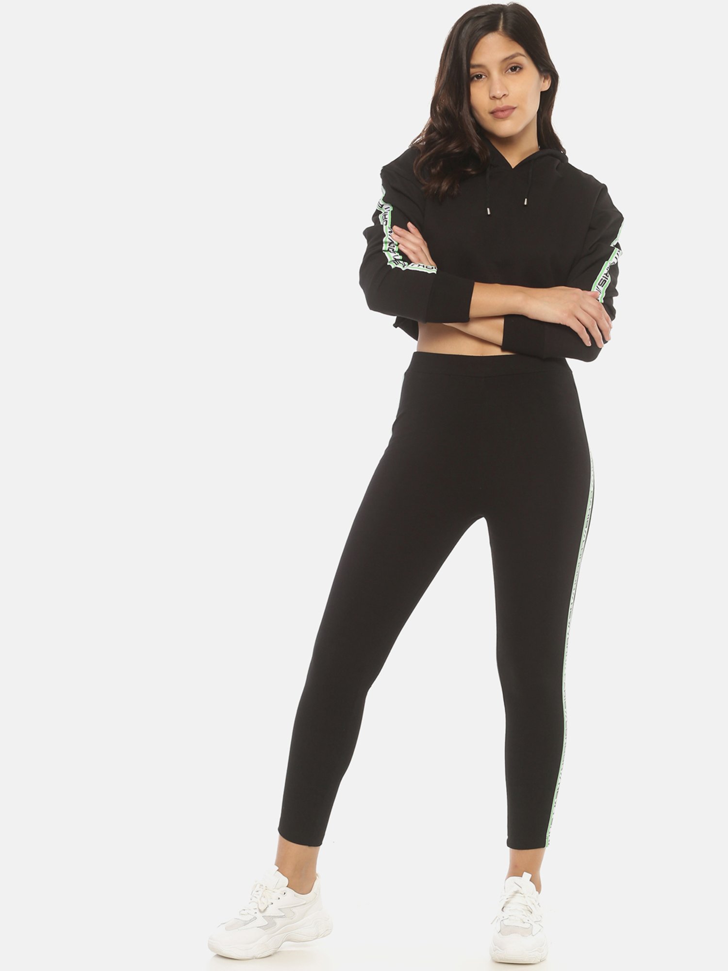 ISU Black Regular Fit Hoodie