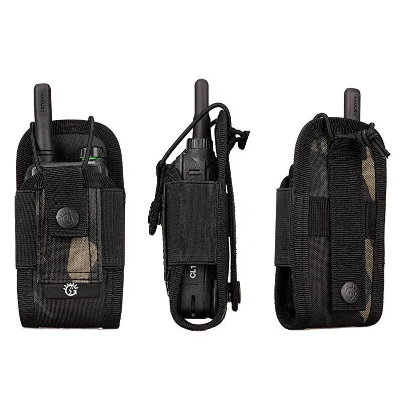 Nylon Radio Holster Universal Radio Case Lightweight Military Interphone Storage Bag Pouch for Molle System Walkie Talkies Holster Accessories
