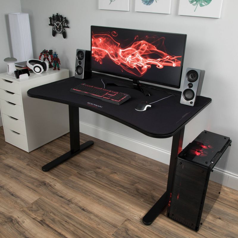48" Gaming Table Desk with Gaming Mouse Pad Black - RESPAWN