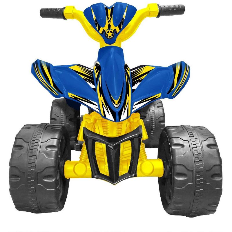 Kid Motorz 6V Xtreme Quad Powered Ride-On - Blue/Yellow
