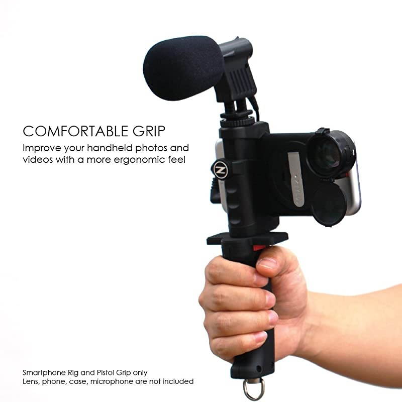amp Cinema Pistol Grip KIT Ergonomic StabilityTripod Cold Shoe Mount for Camera or PhoneEasy Adjust amp ClampVersatile AttachmentProfessional Photo amp Video Shots