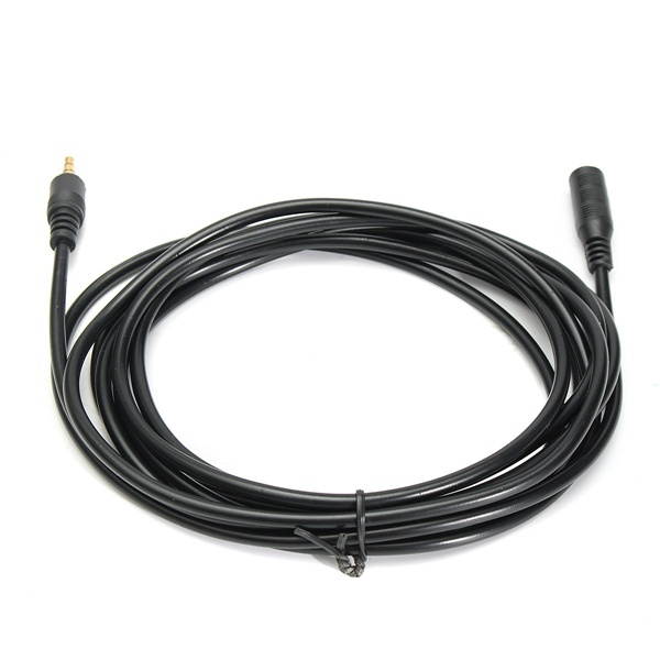 AU111 6 Feet Premium Audio Extension Cable Nylon Braided 35mm TRRS 4 Poles Jack Male to Female