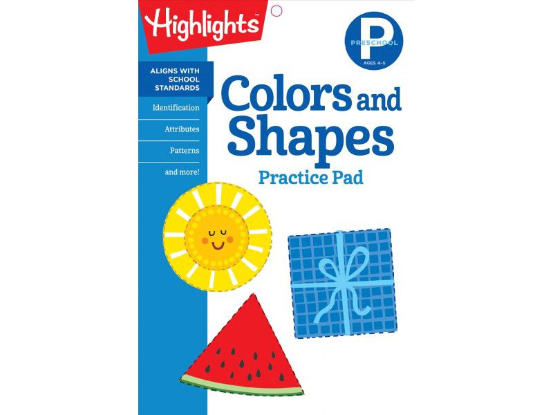 Preschool Colors and Shapes - (Highlights Learn on the Go Practice Pads) (Paperback)