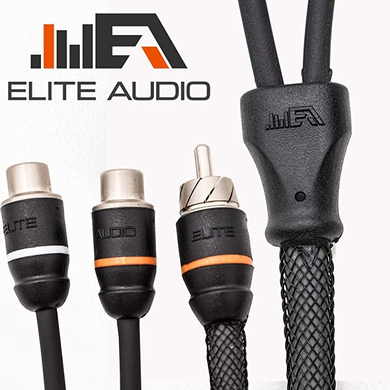 EAPRMY2F Premium Series 100 OFC Copper RCA Interconnects Stereo Y Cable 1 Male to 2 Female RCA YAdapter Splitter Audio Cable DoubleShielded with Noise Reduction