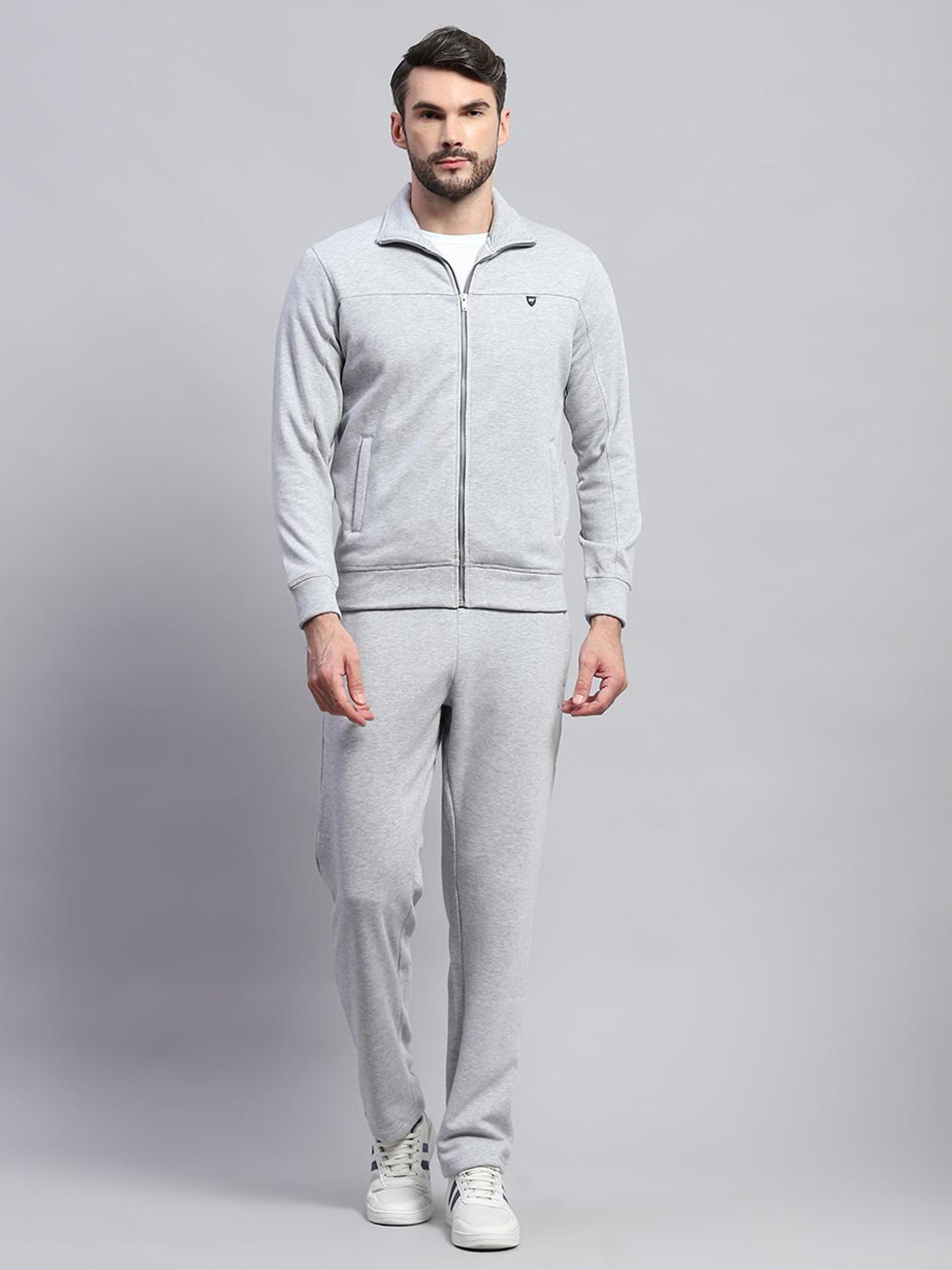Vimal Jonney Light Mud Cotton Regular Fit Tracksuit
