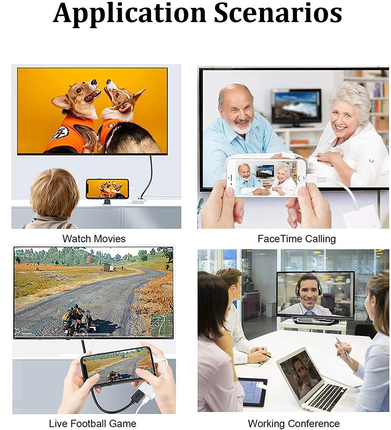 [Apple MFi Certified] Lightning to HDMI Adapter Lightning to Digital AV Adapter 1080p Sync Screen HDMI Connector Cable Compatible with iPhone 12/11/SE/XS/XR/X/8 7 iPad to HDTV Projector Monitor