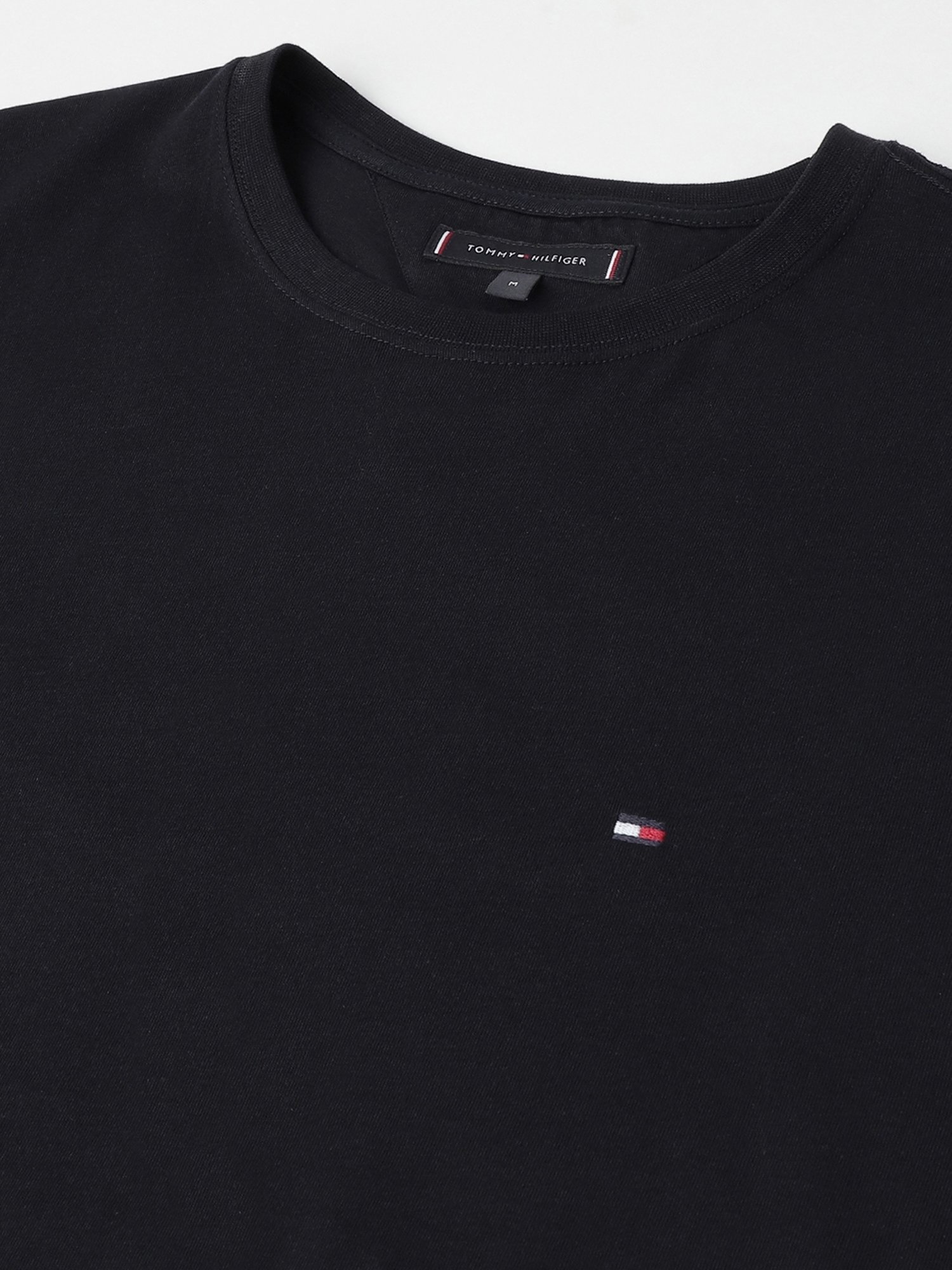 Tommy Hilfiger Desert Sky Cotton Slim Fit Solid T-Shirt