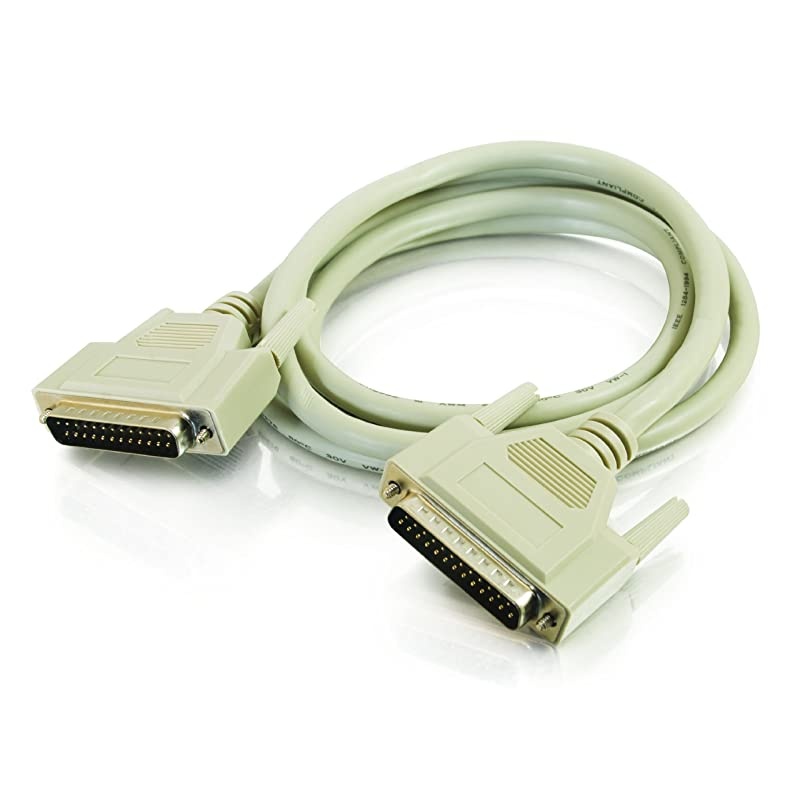 06104 IEEE1284 DB25 MM Parallel Cable Beige 10 Feet 304 Meters