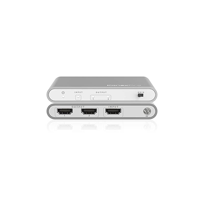 4K HDMI 1 x 2 Splitter with HDCP2.2, Silver (SP-HD20-1X24K)